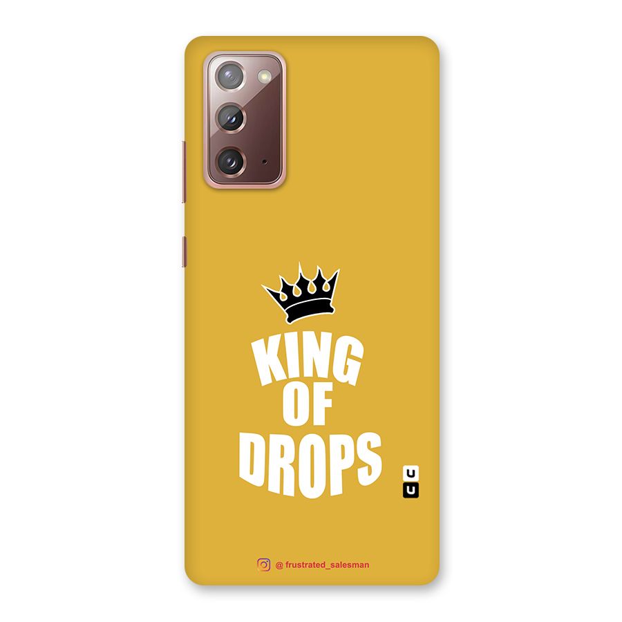 King of Drops Mustard Yellow Back Case for Galaxy Note 20