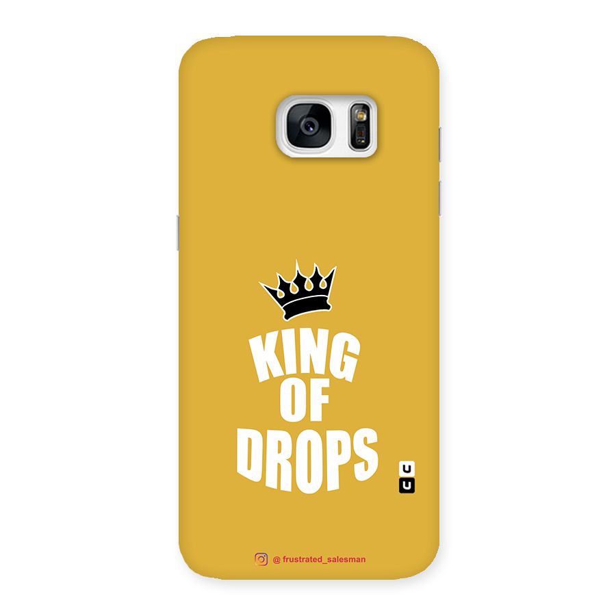 King of Drops Mustard Yellow Back Case for Galaxy S7 Edge