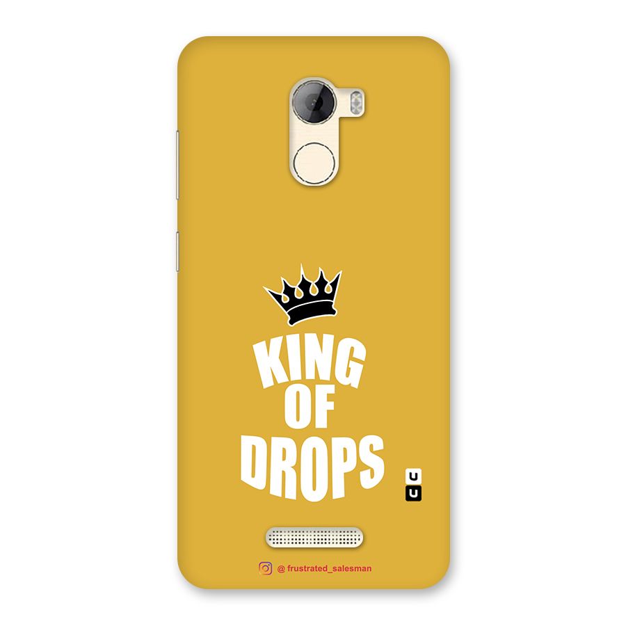 King of Drops Mustard Yellow Back Case for Gionee A1 LIte