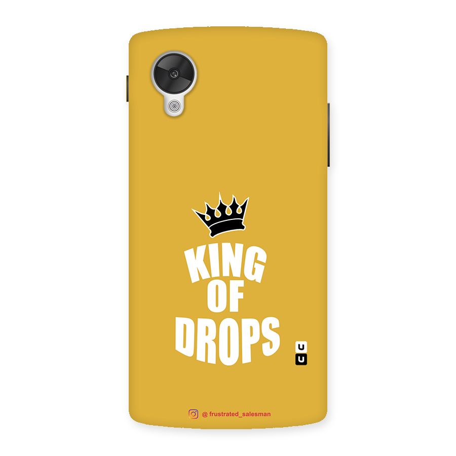 King of Drops Mustard Yellow Back Case for Google Nexsus 5