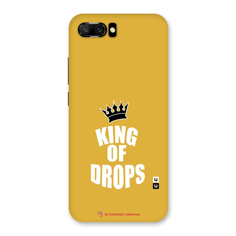 King of Drops Mustard Yellow Back Case for Honor 10