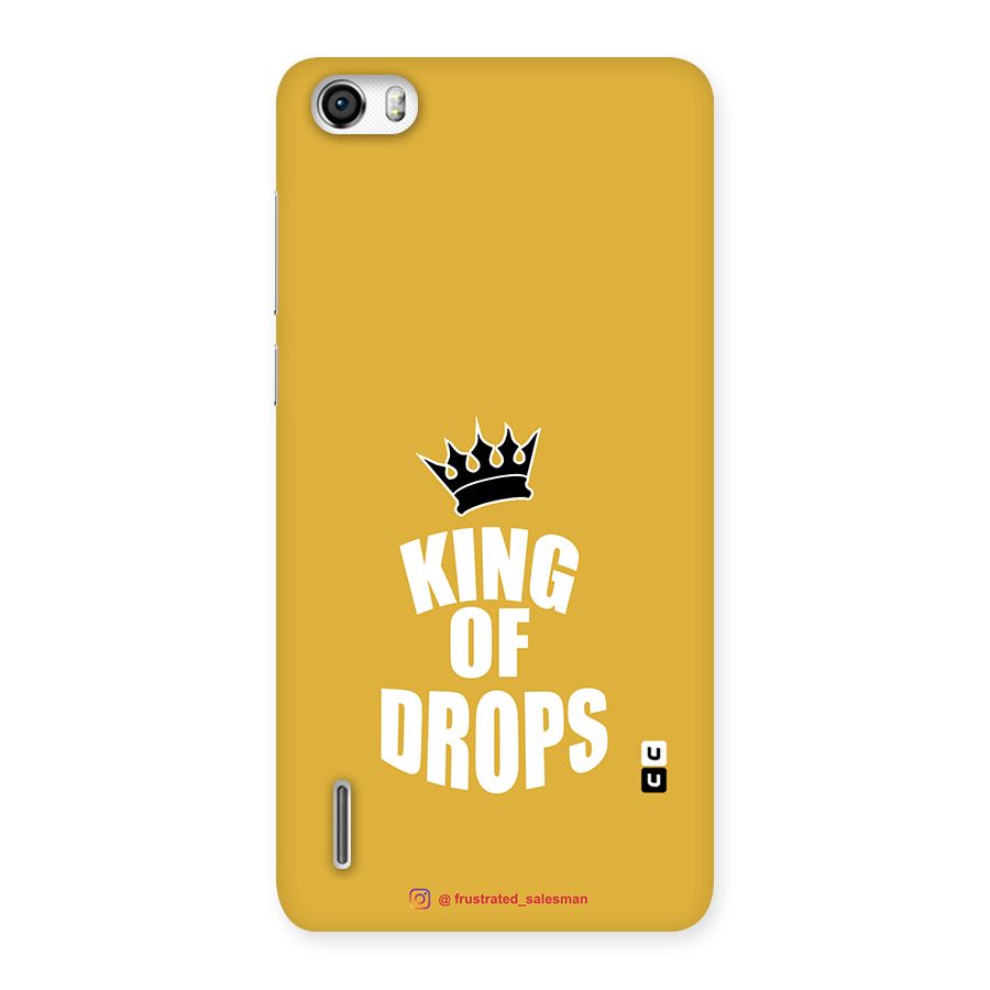 King of Drops Mustard Yellow Back Case for Honor 6