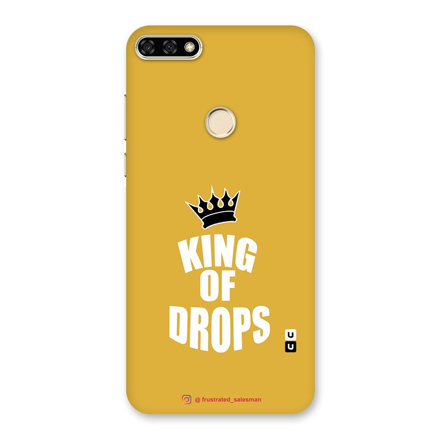 King of Drops Mustard Yellow Back Case for Honor 7A