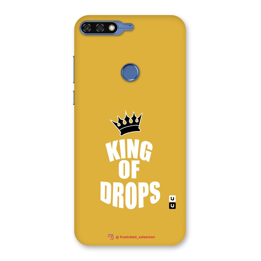 King of Drops Mustard Yellow Back Case for Honor 7C