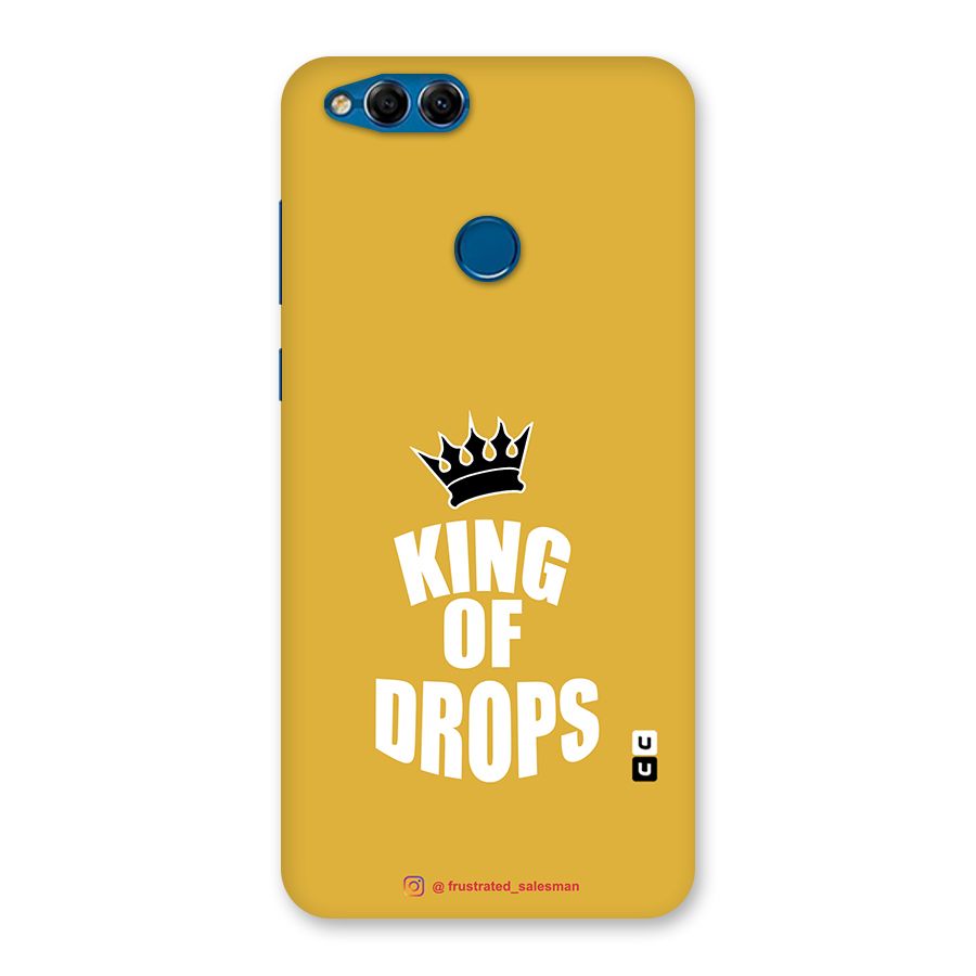 King of Drops Mustard Yellow Back Case for Honor 7X