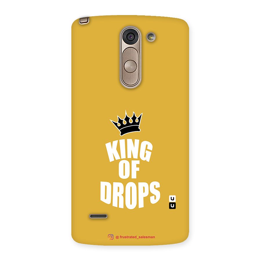 King of Drops Mustard Yellow Back Case for LG G3 Stylus