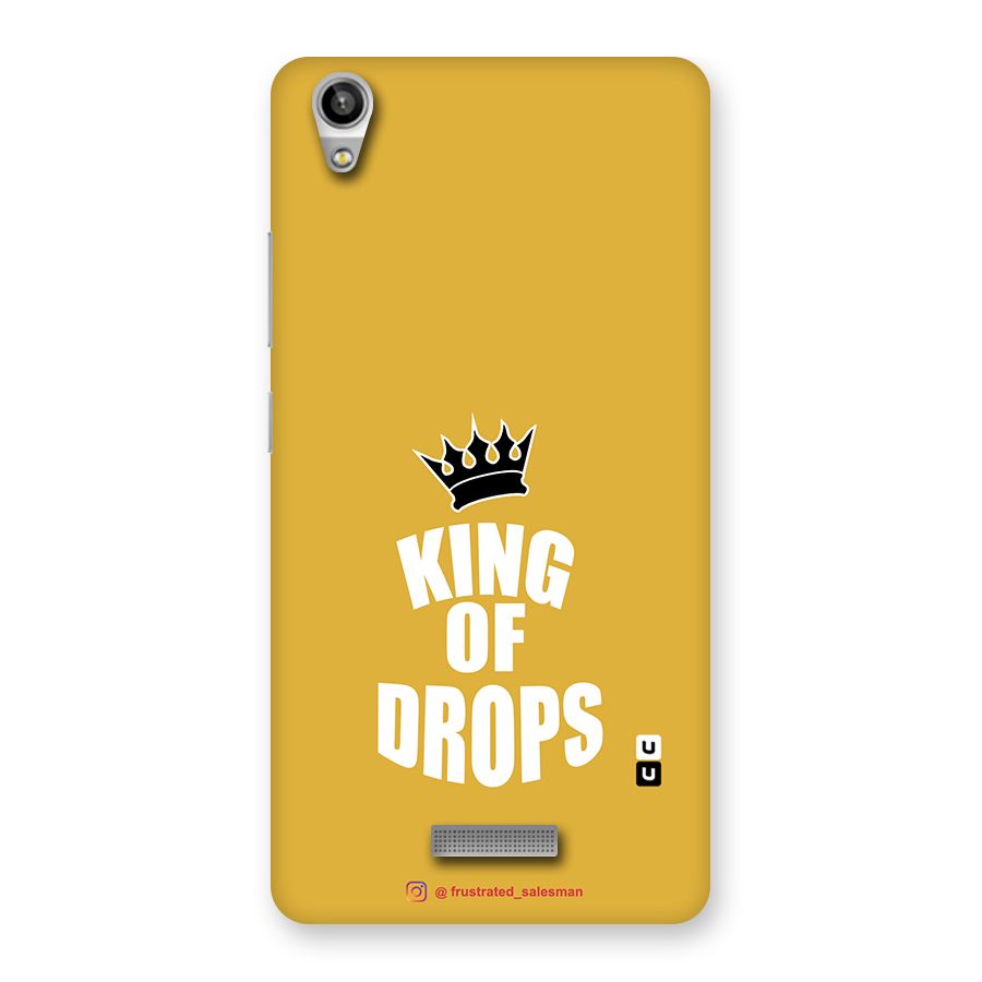 King of Drops Mustard Yellow Back Case for Lava-Pixel-V1