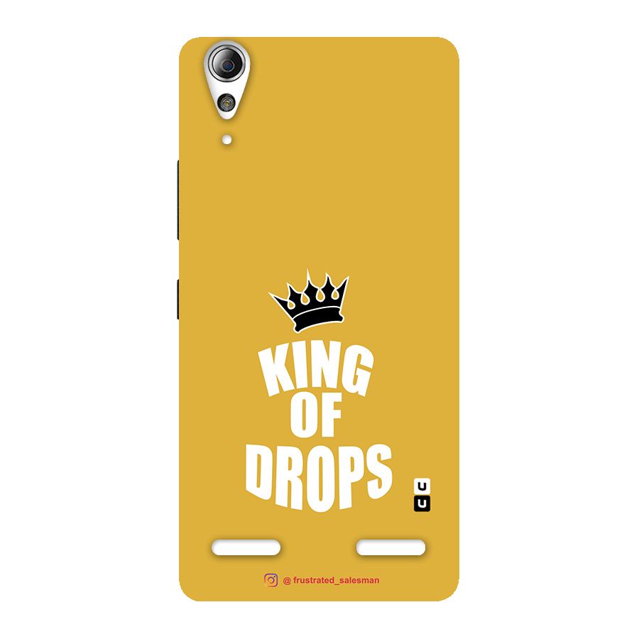 King of Drops Mustard Yellow Back Case for Lenovo A6000 Plus