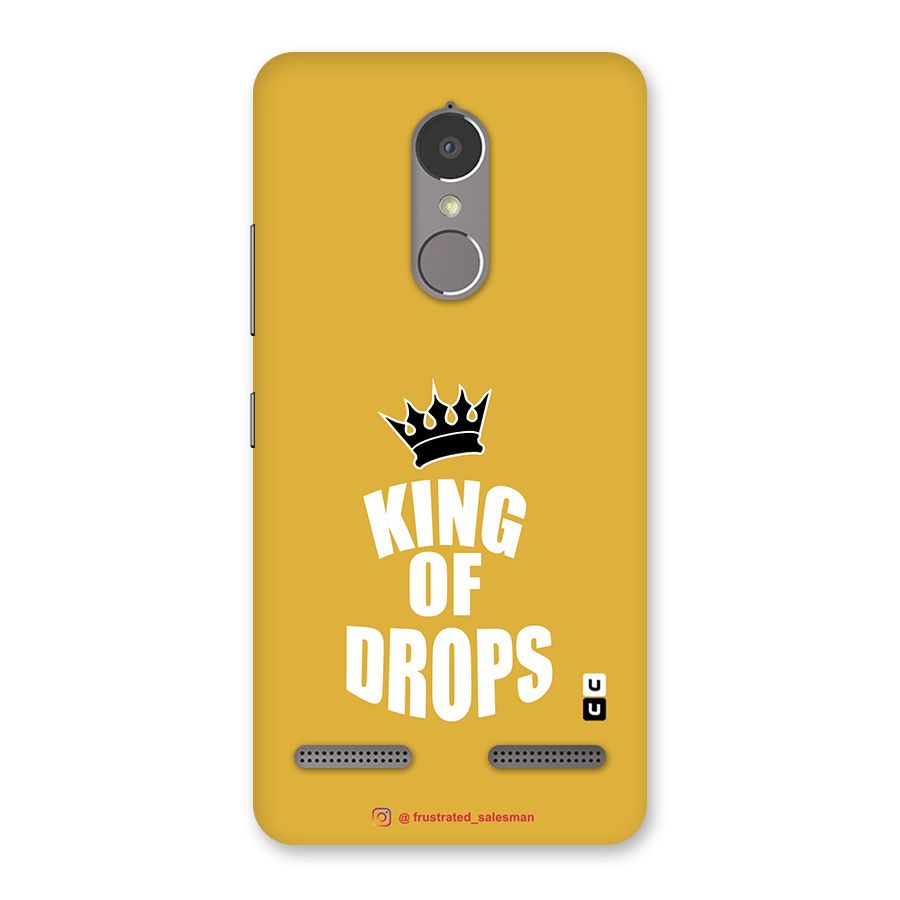 King of Drops Mustard Yellow Back Case for Lenovo K6