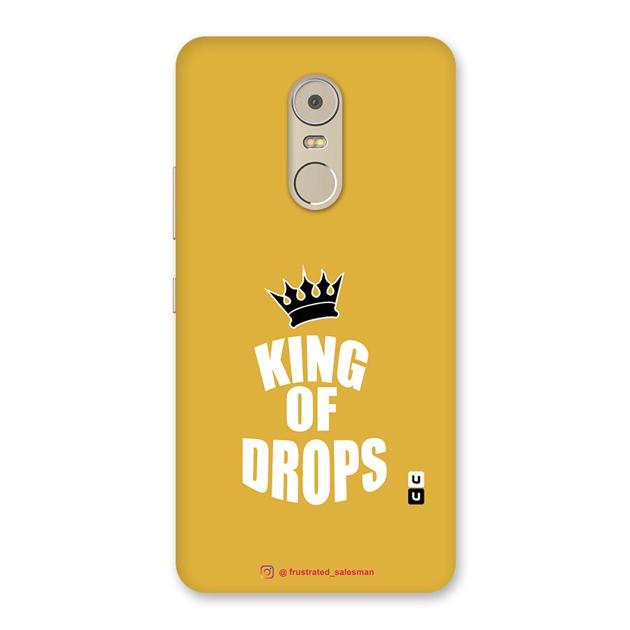King of Drops Mustard Yellow Back Case for Lenovo K6 Note