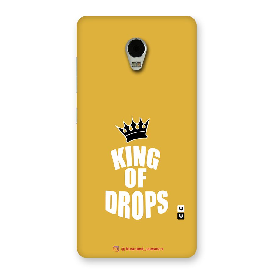 King of Drops Mustard Yellow Back Case for Lenovo Vibe P1