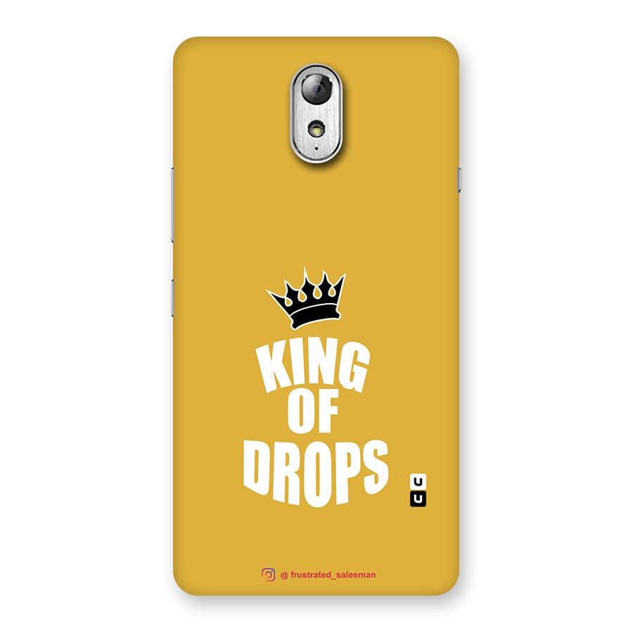 King of Drops Mustard Yellow Back Case for Lenovo Vibe P1M