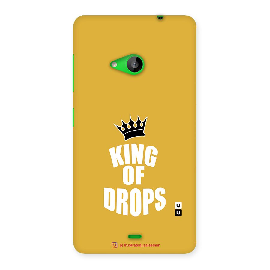King of Drops Mustard Yellow Back Case for Lumia 535