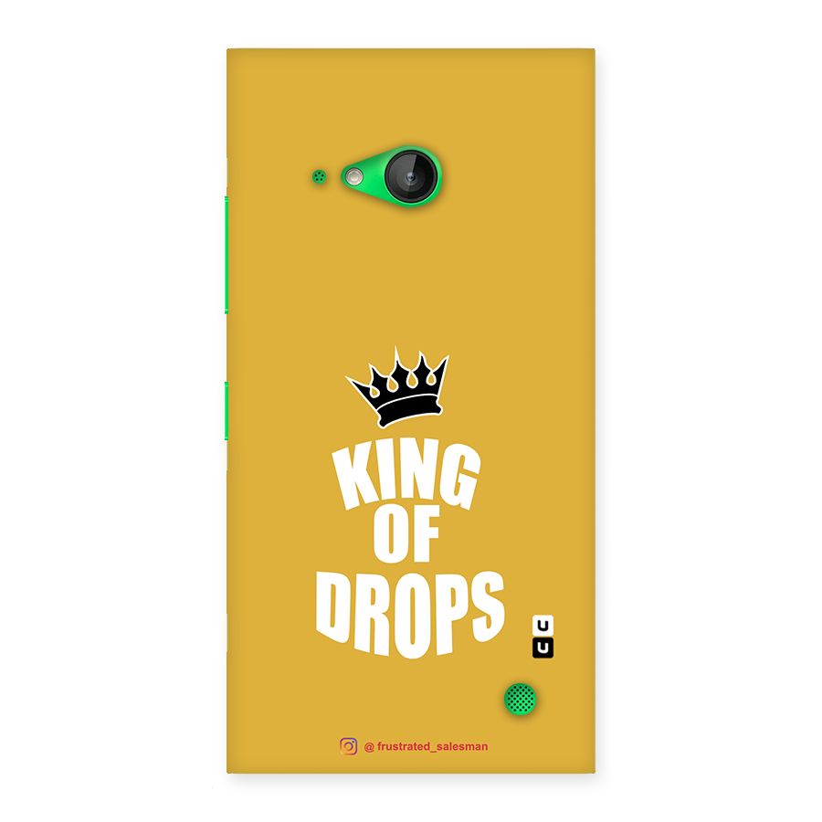 King of Drops Mustard Yellow Back Case for Lumia 730