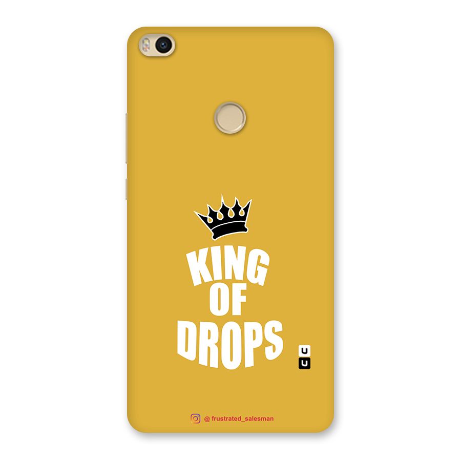 King of Drops Mustard Yellow Back Case for Mi Max 2