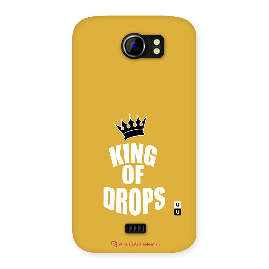 King of Drops Mustard Yellow Back Case for Micromax Canvas 2 A110