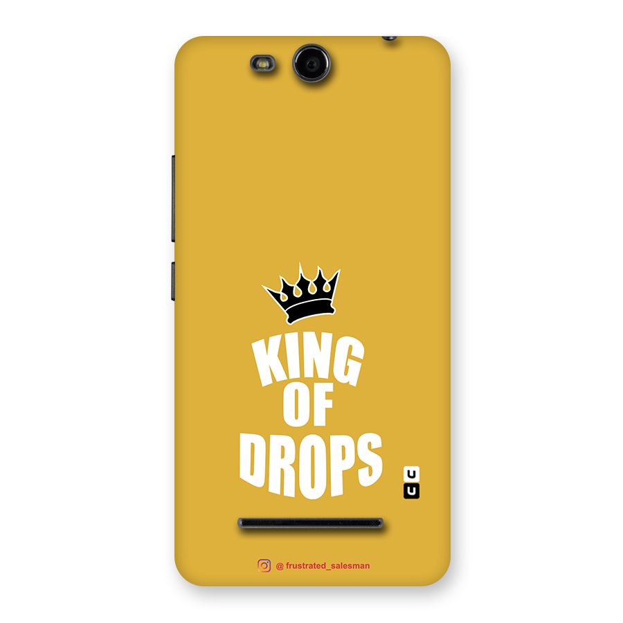 King of Drops Mustard Yellow Back Case for Micromax Canvas Juice 3 Q392