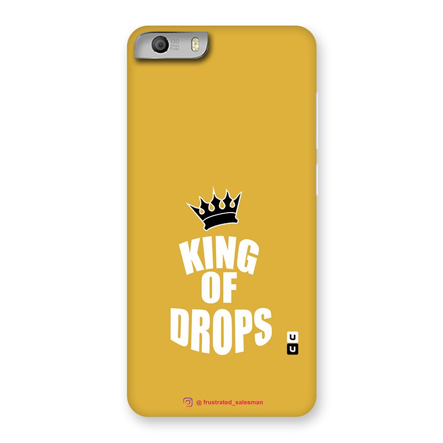 King of Drops Mustard Yellow Back Case for Micromax Canvas Knight 2