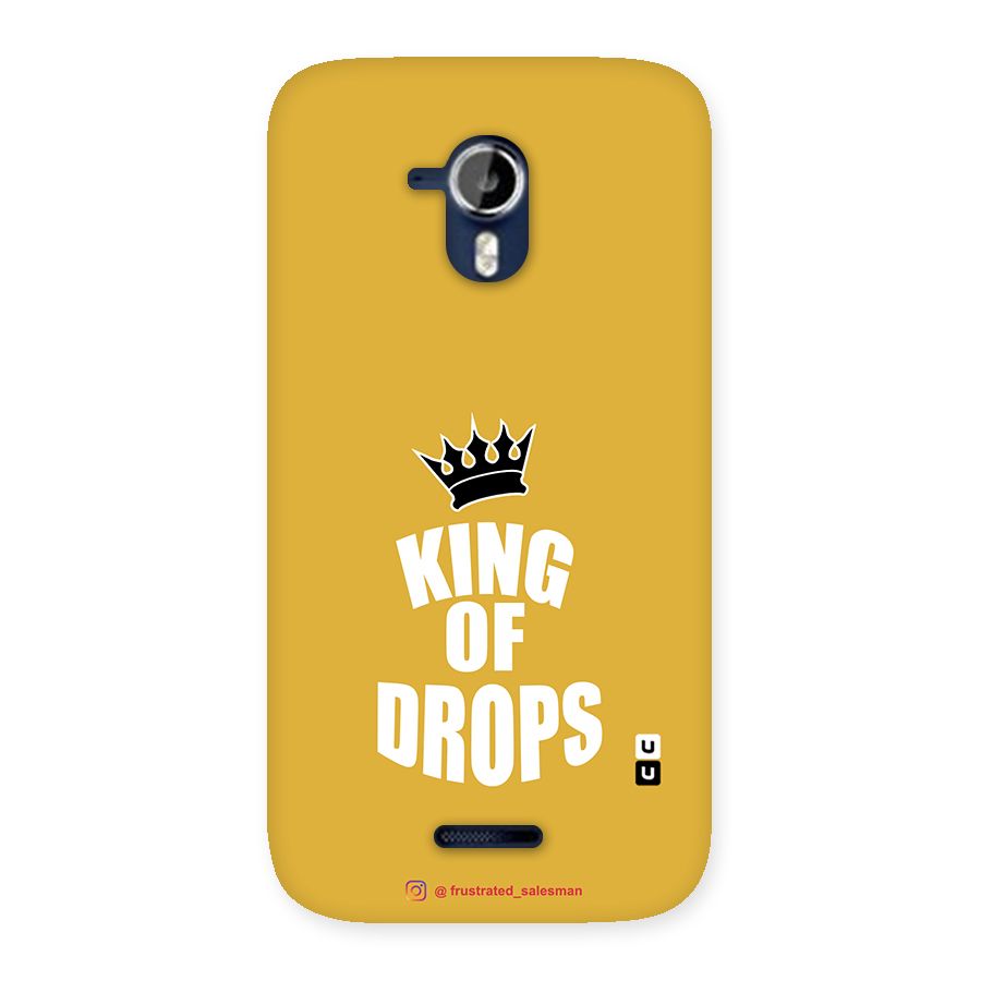 King of Drops Mustard Yellow Back Case for Micromax Canvas Magnus A117