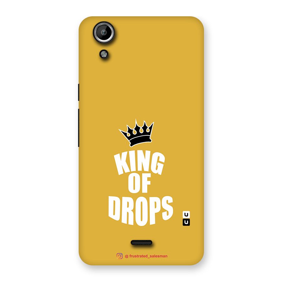 King of Drops Mustard Yellow Back Case for Micromax Canvas Selfie Lens Q345