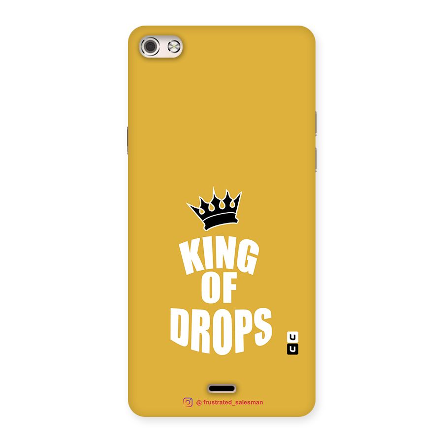 King of Drops Mustard Yellow Back Case for Micromax Canvas Silver 5