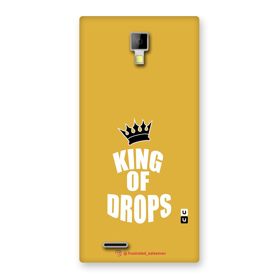 King of Drops Mustard Yellow Back Case for Micromax Canvas Xpress A99