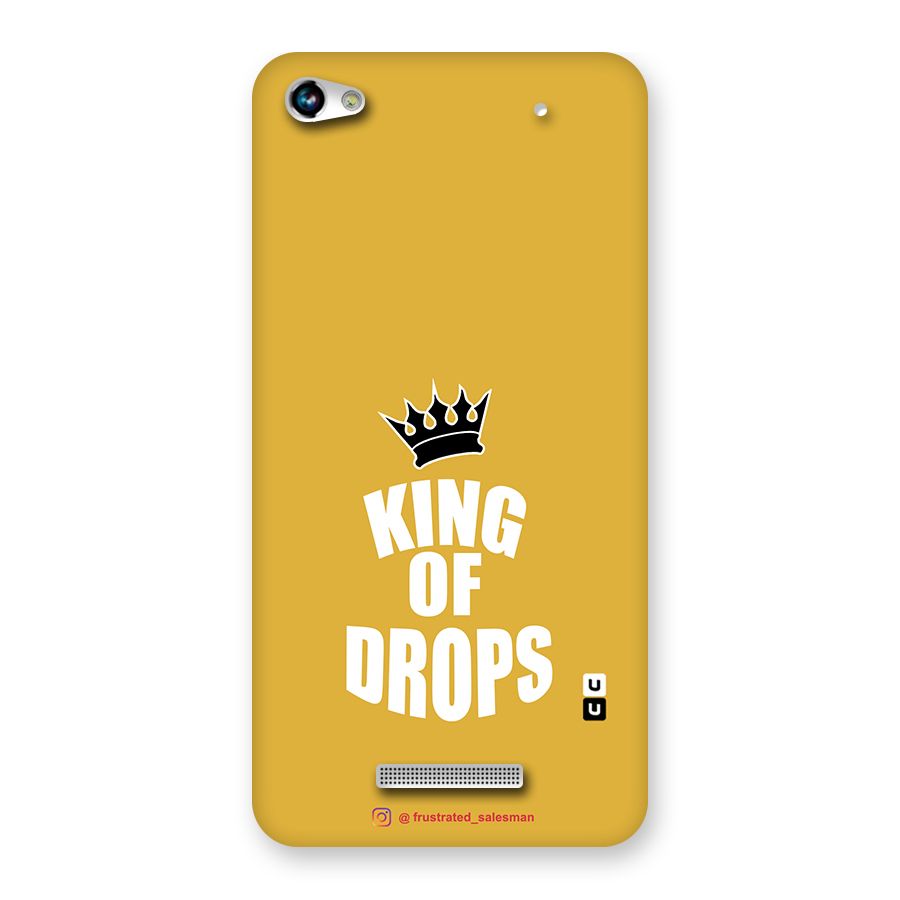 King of Drops Mustard Yellow Back Case for Micromax Hue 2