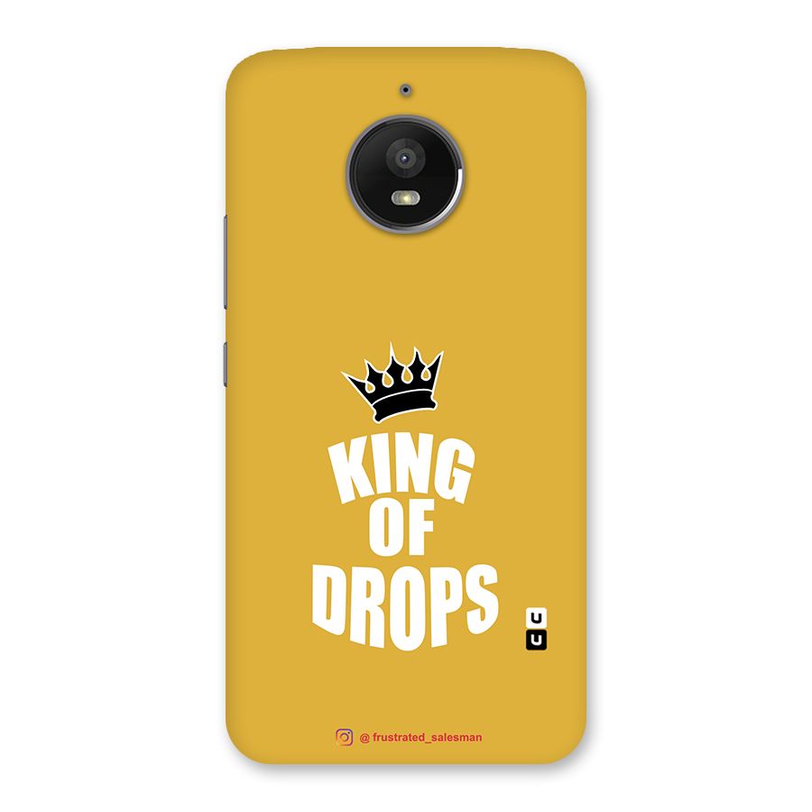King of Drops Mustard Yellow Back Case for Moto E4 Plus