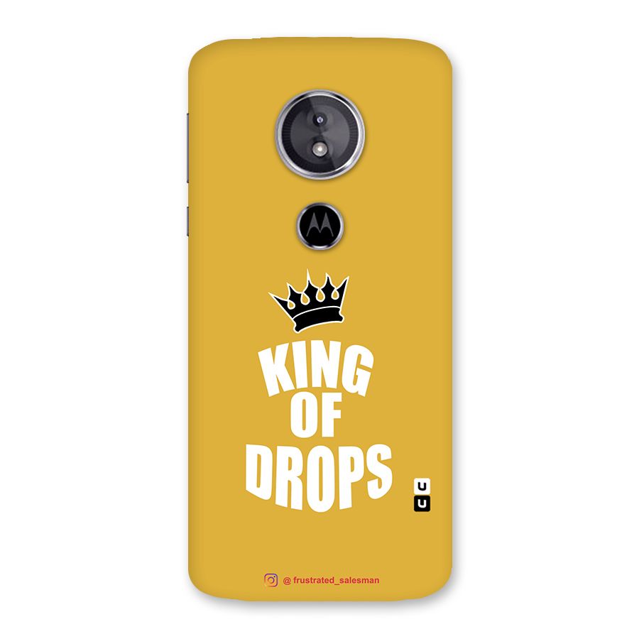 King of Drops Mustard Yellow Back Case for Moto E5