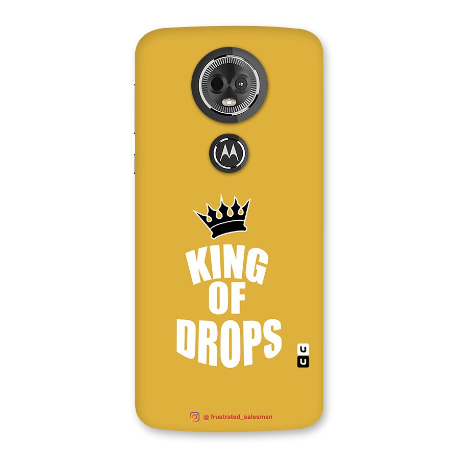 King of Drops Mustard Yellow Back Case for Moto E5 Plus