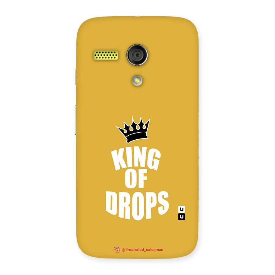King of Drops Mustard Yellow Back Case for Moto G