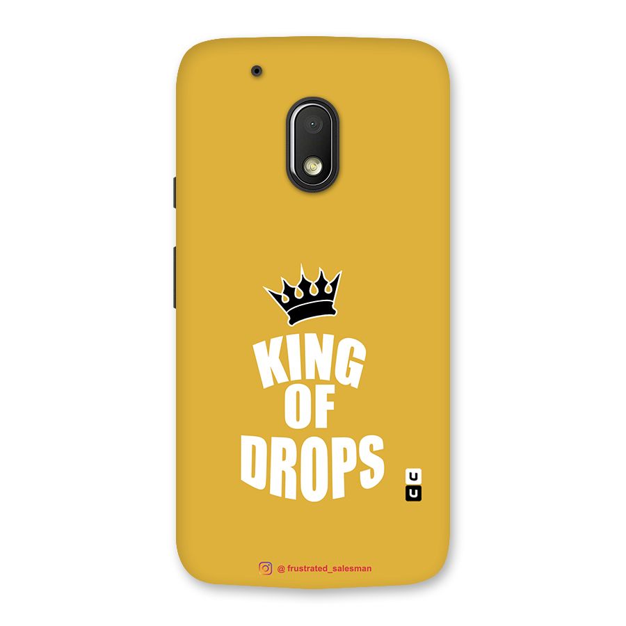 King of Drops Mustard Yellow Back Case for Moto G4 Play