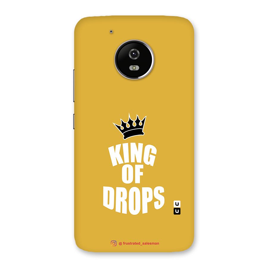 King of Drops Mustard Yellow Back Case for Moto G5