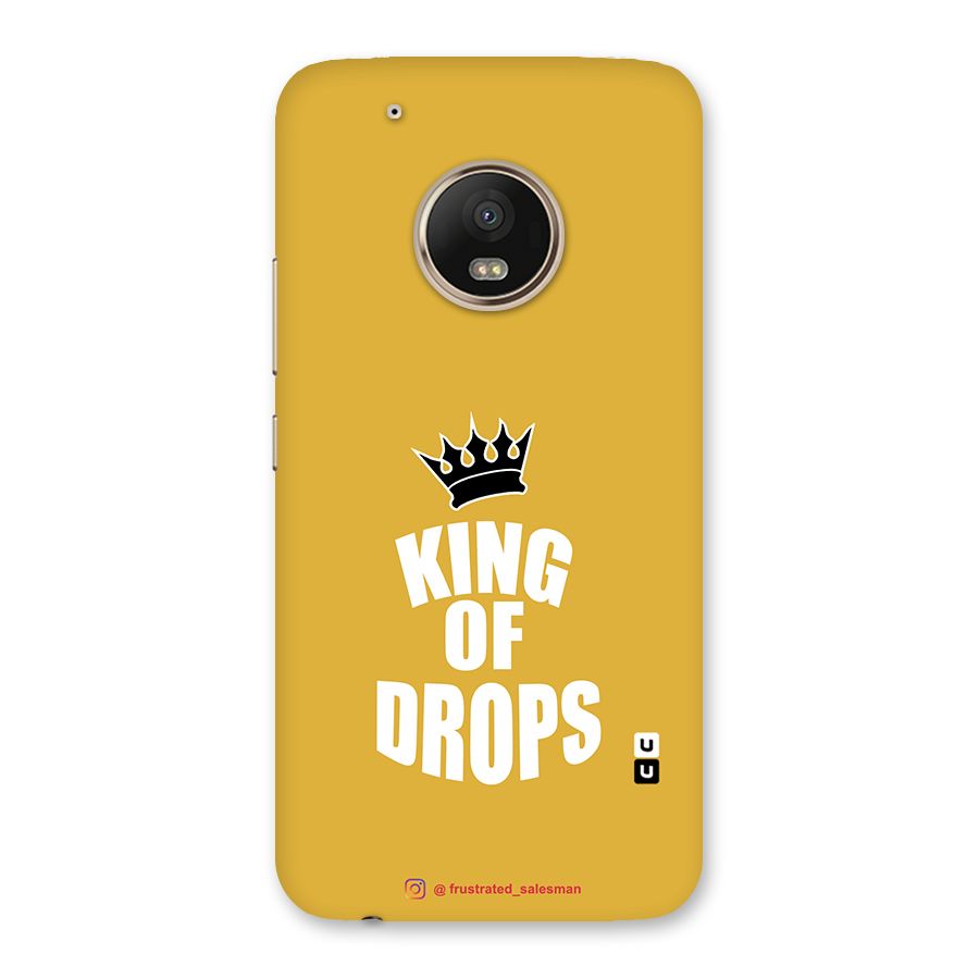 King of Drops Mustard Yellow Back Case for Moto G5 Plus