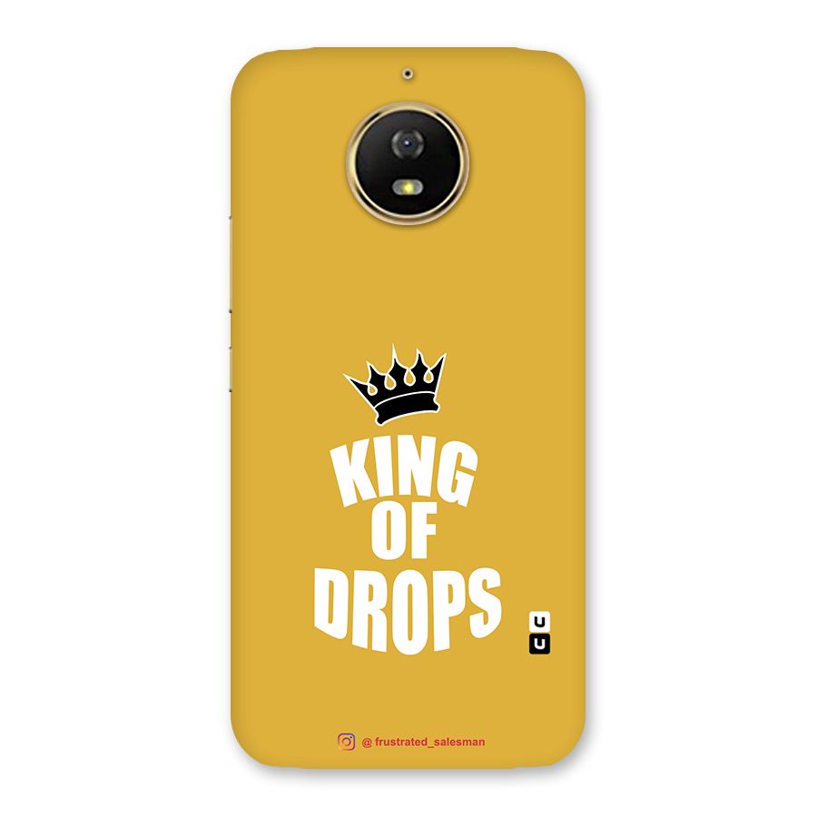 King of Drops Mustard Yellow Back Case for Moto G5s