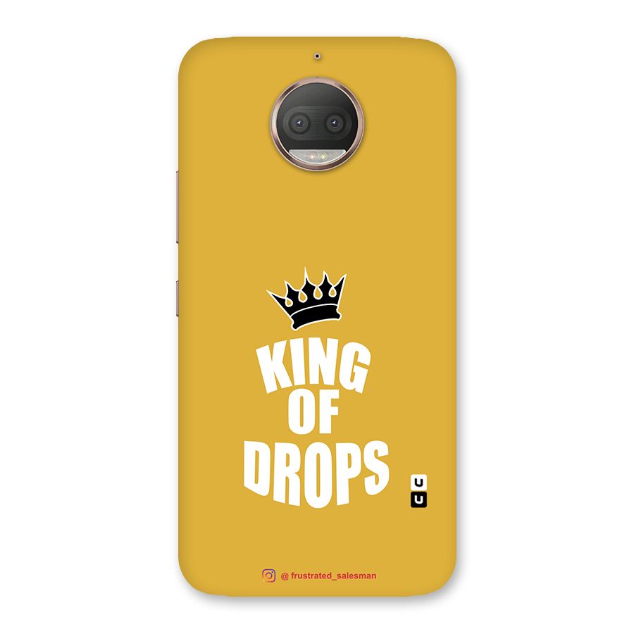King of Drops Mustard Yellow Back Case for Moto G5s Plus