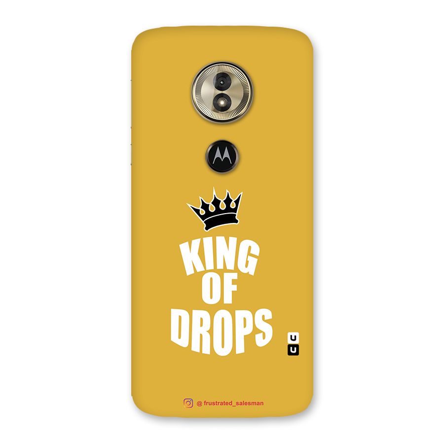 King of Drops Mustard Yellow Back Case for Moto G6 Play