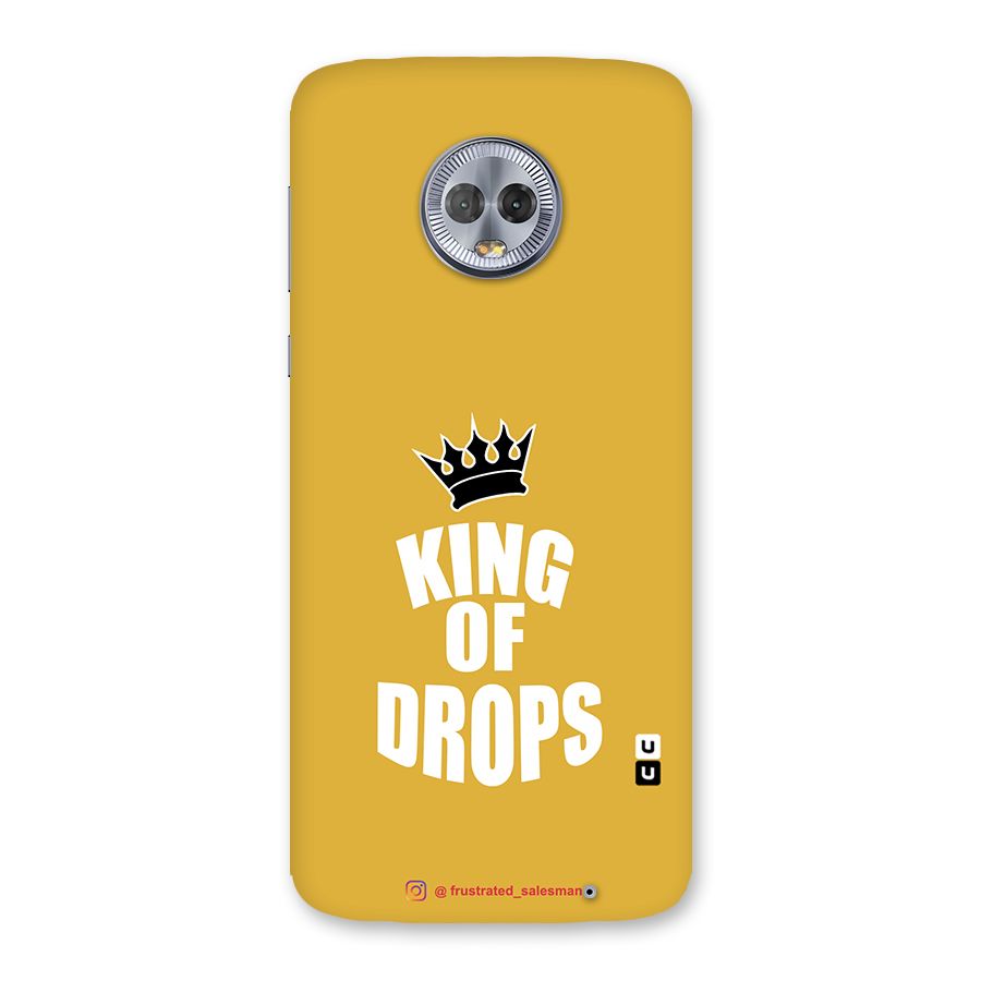 King of Drops Mustard Yellow Back Case for Moto G6 Plus