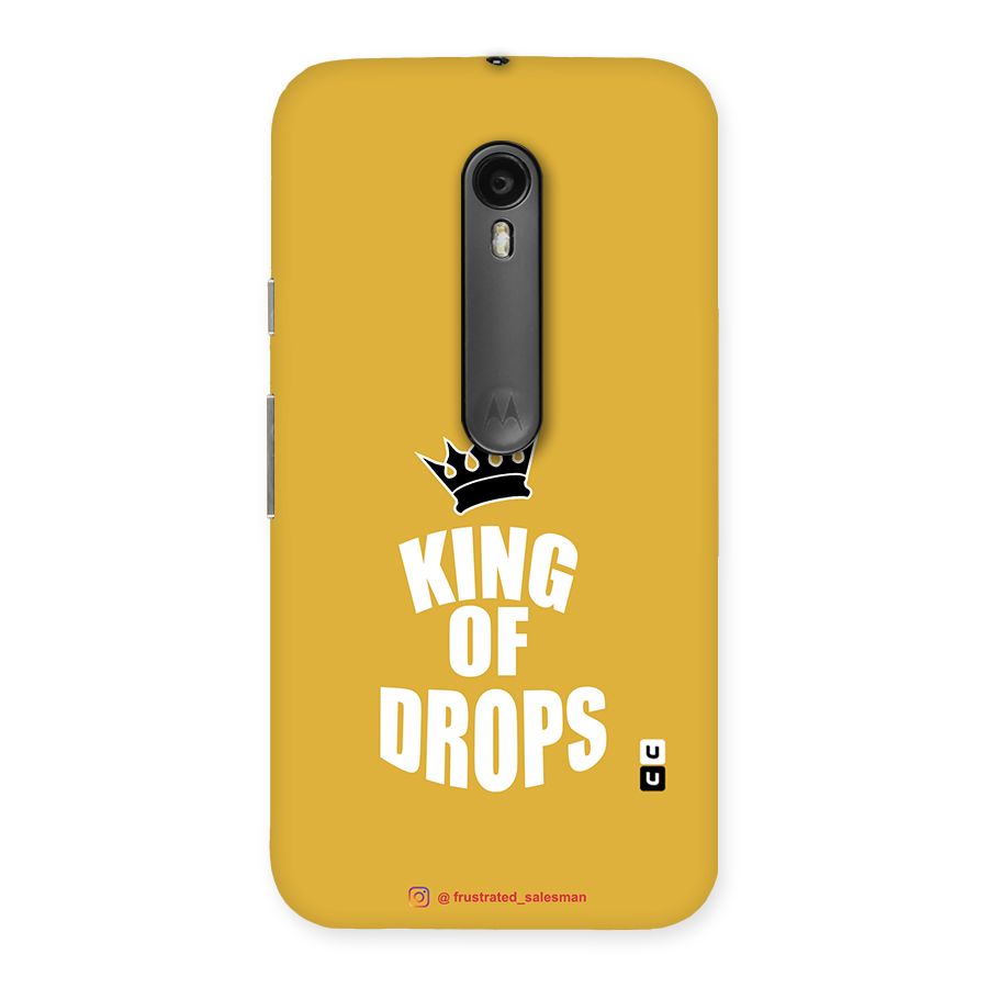 King of Drops Mustard Yellow Back Case for Moto G Turbo