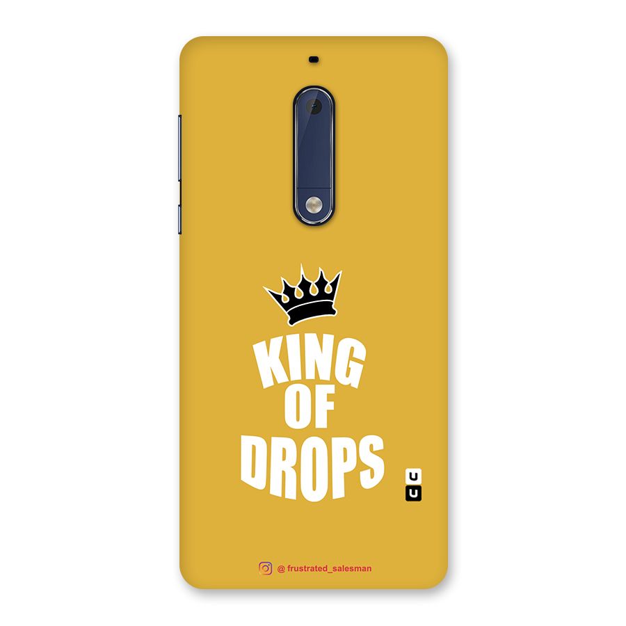 King of Drops Mustard Yellow Back Case for Nokia 5