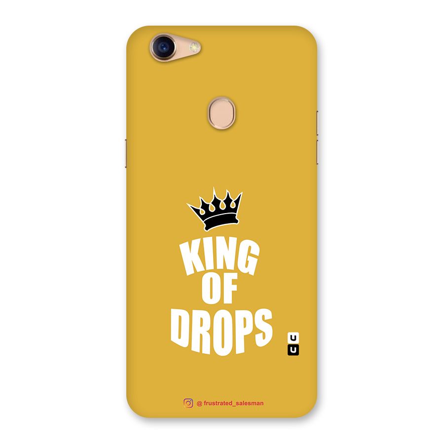 King of Drops Mustard Yellow Back Case for Oppo F5 Youth