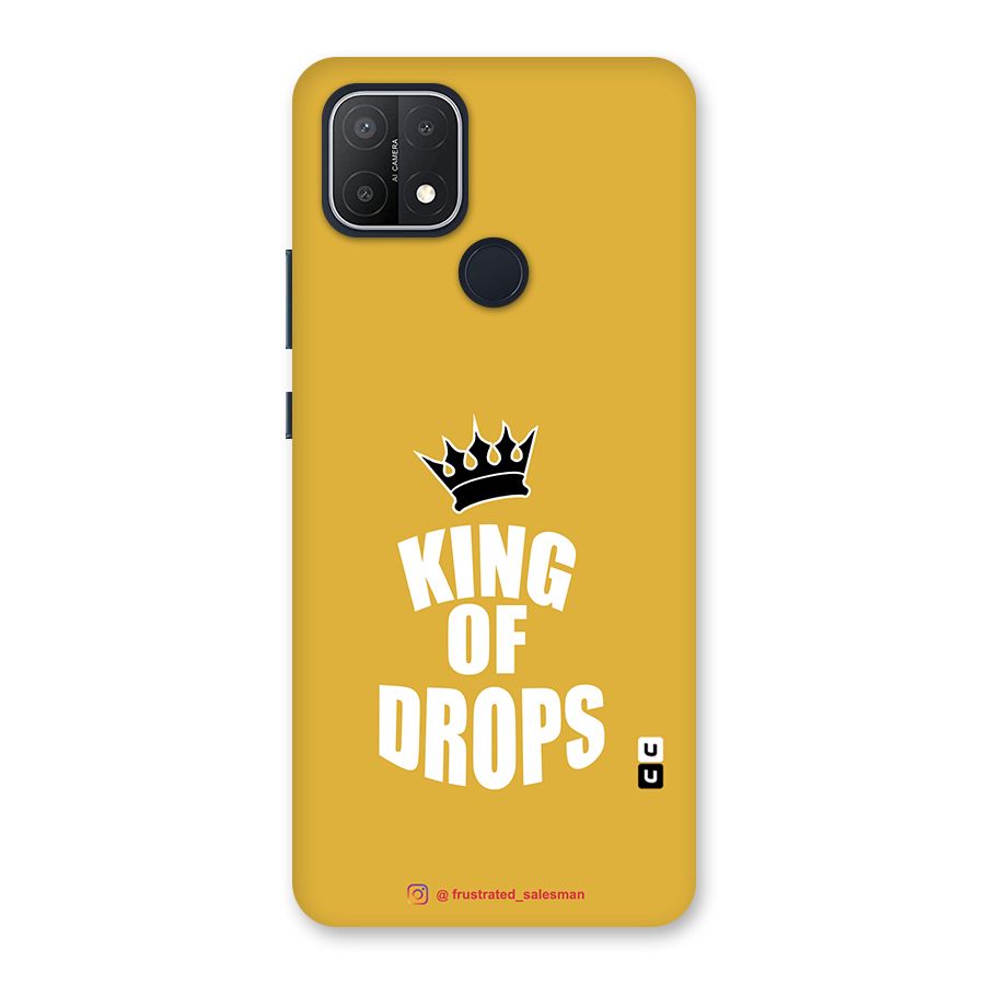 King of Drops Mustard Yellow Back Case for Oppo A15