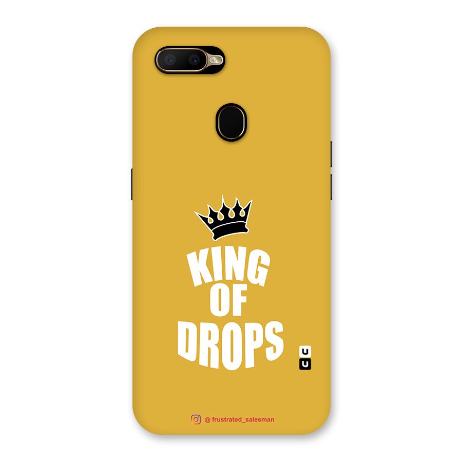 King of Drops Mustard Yellow Back Case for Oppo A5s