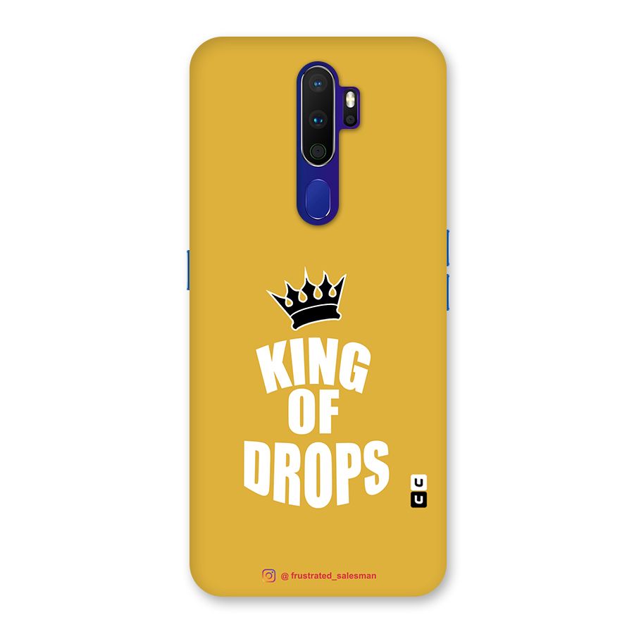 King of Drops Mustard Yellow Back Case for Oppo A9 (2020)