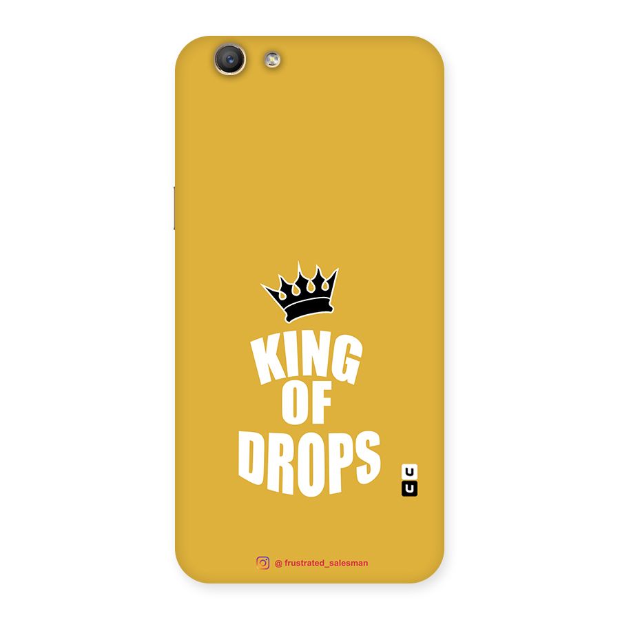 King of Drops Mustard Yellow Back Case for Oppo F1s