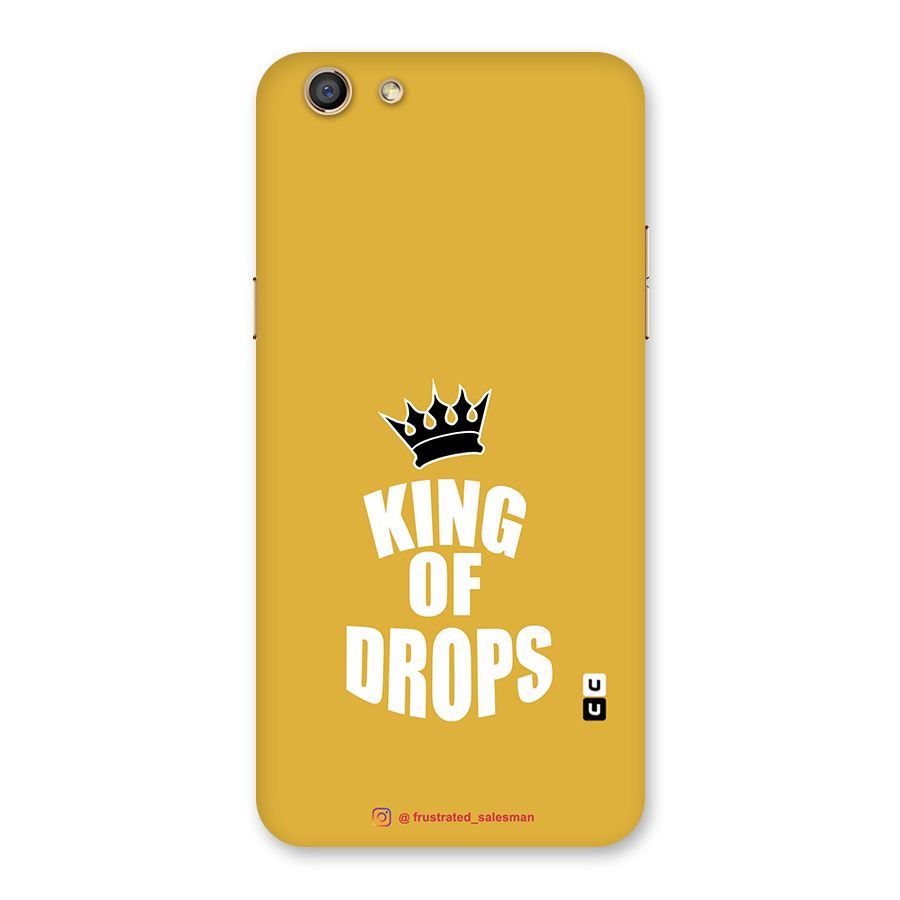 King of Drops Mustard Yellow Back Case for Oppo F3