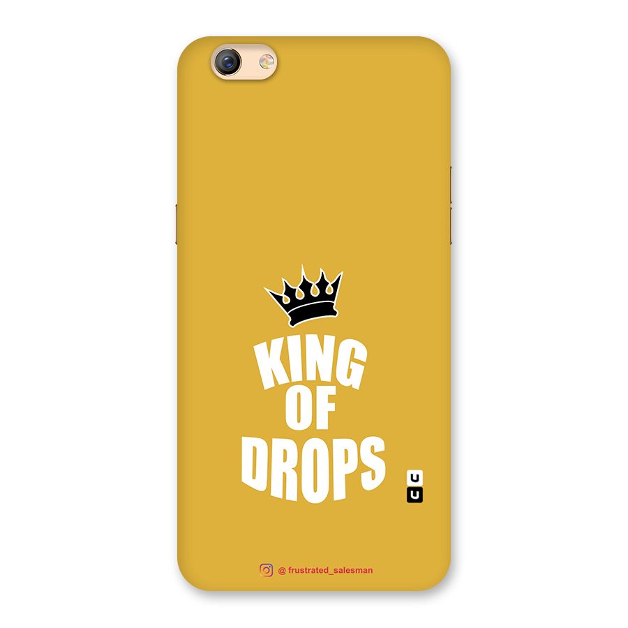 King of Drops Mustard Yellow Back Case for Oppo F3 Plus