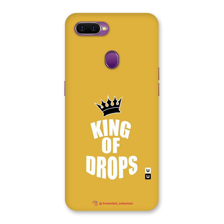 King of Drops Mustard Yellow Back Case for Oppo F9