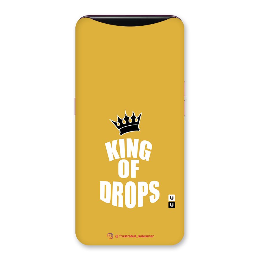 King of Drops Mustard Yellow Back Case for Oppo Find X