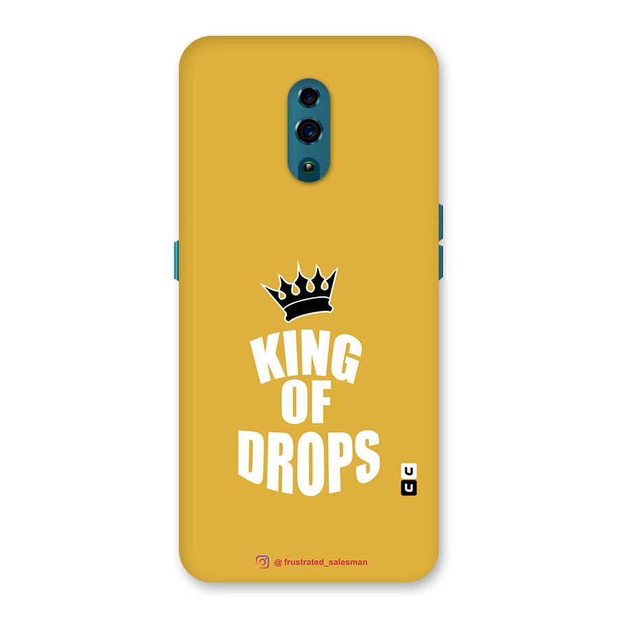 King of Drops Mustard Yellow Back Case for Oppo Reno
